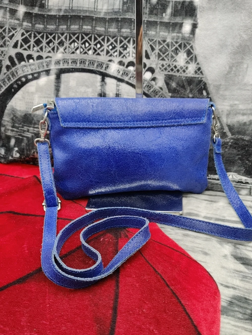Borse in Pelle leather purple
